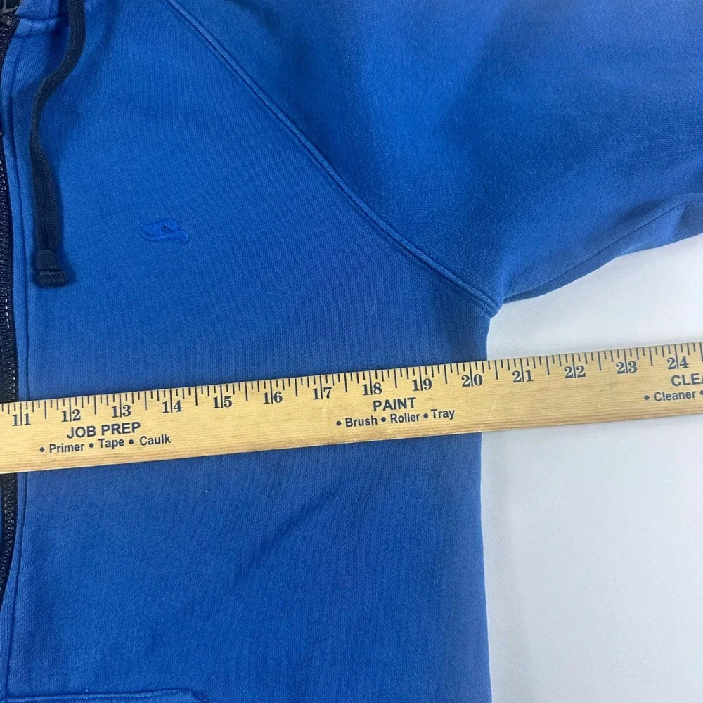 Vintage Hawk's‎ Blue Zip Up Hoodie Hooded Sweatshirt Men's Size S Y2k